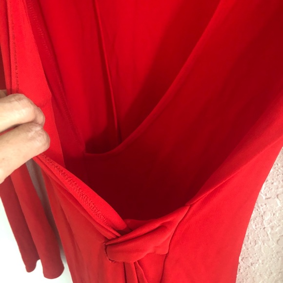 Laundry by Shelli Segal Red Casual Mid Dress Sz 2 - Picture 7 of 9